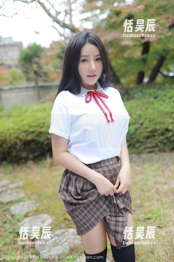 MFStar模范学院 - 教室主题里，Yuli黄佳丽的写真合集隐约洒脱
