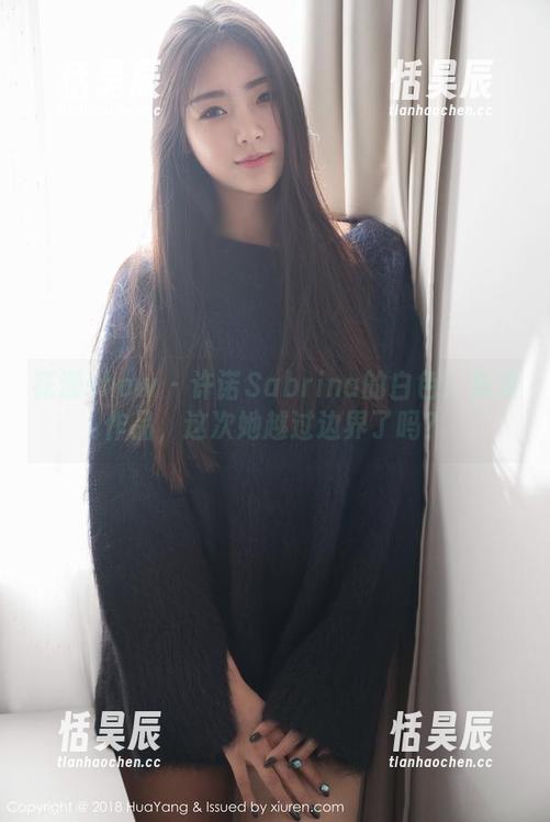 花漾show - 许诺Sabrina的白色：高清作品，这次她越过边界了吗？